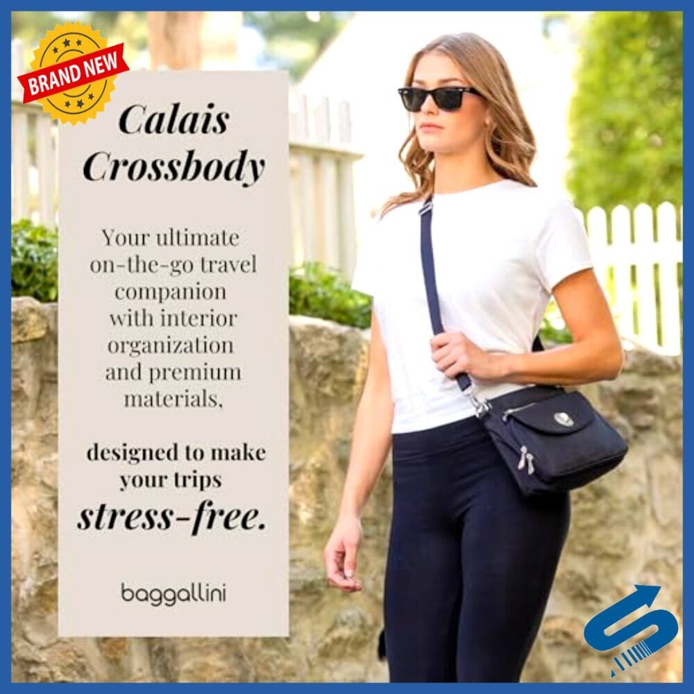 Lightweight Crossbody Travel Purse RFID Water-Resistant Organization Adjustable - Picture 3 of 7